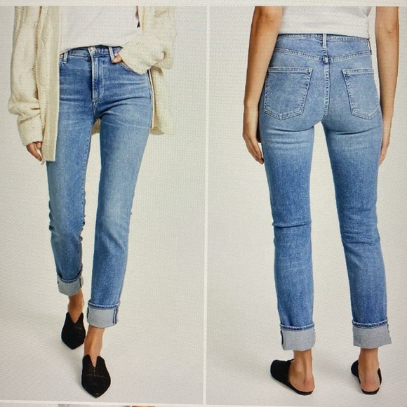 cara high rise cigarette ankle Citizens of Humanity Jeans Color: Firestone, Size: 26 inch inseam Citizens of Humanity Premium Vintage